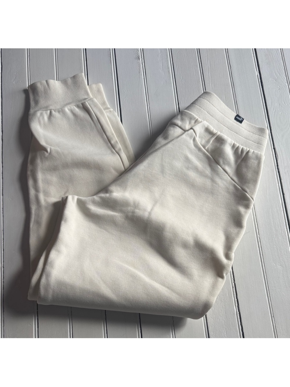 Puma Joggers Off-White/Cream Size M